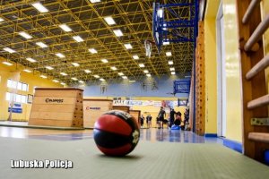 piłka na sali gimnastycznej